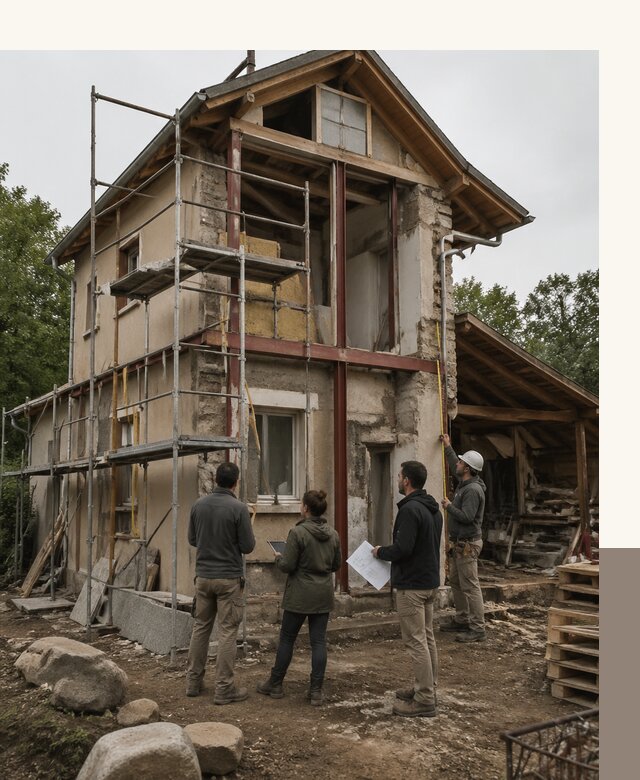 Реконструкция загородного дома под ключ в Карталах от бюро