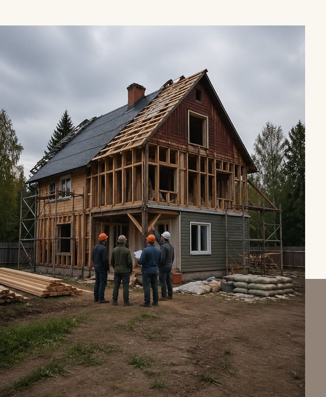 Реконструкция дачного дома в Карталах под ключ с проектом