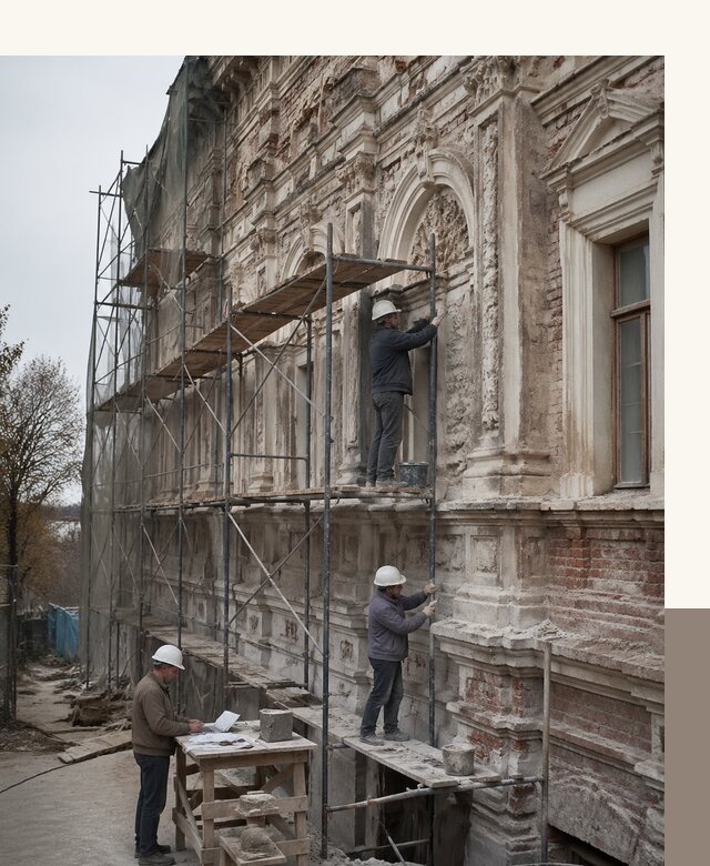 Реставрация объектов культурного наследия под ключ в Карталах