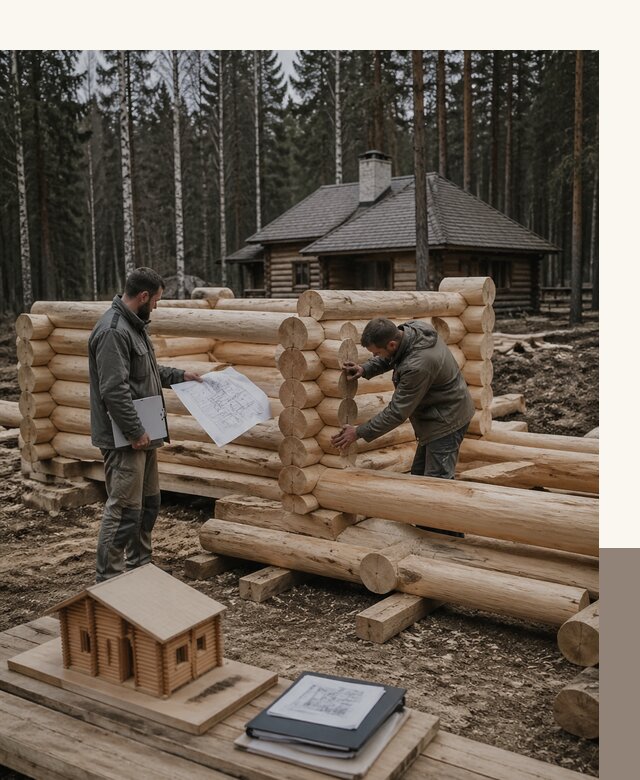 Проектирование и строительство домов из бревна в Карталах